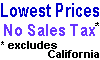 We offer lowe prices, with no sales tax* (* except Nevada),  we accept visa, mastercard and discover and have a SSL secure server to encrypt your credit card information.