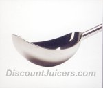 Durable, tablespoon sized stainless steel utility scoop