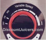 Manual Variable Speed from Low to High